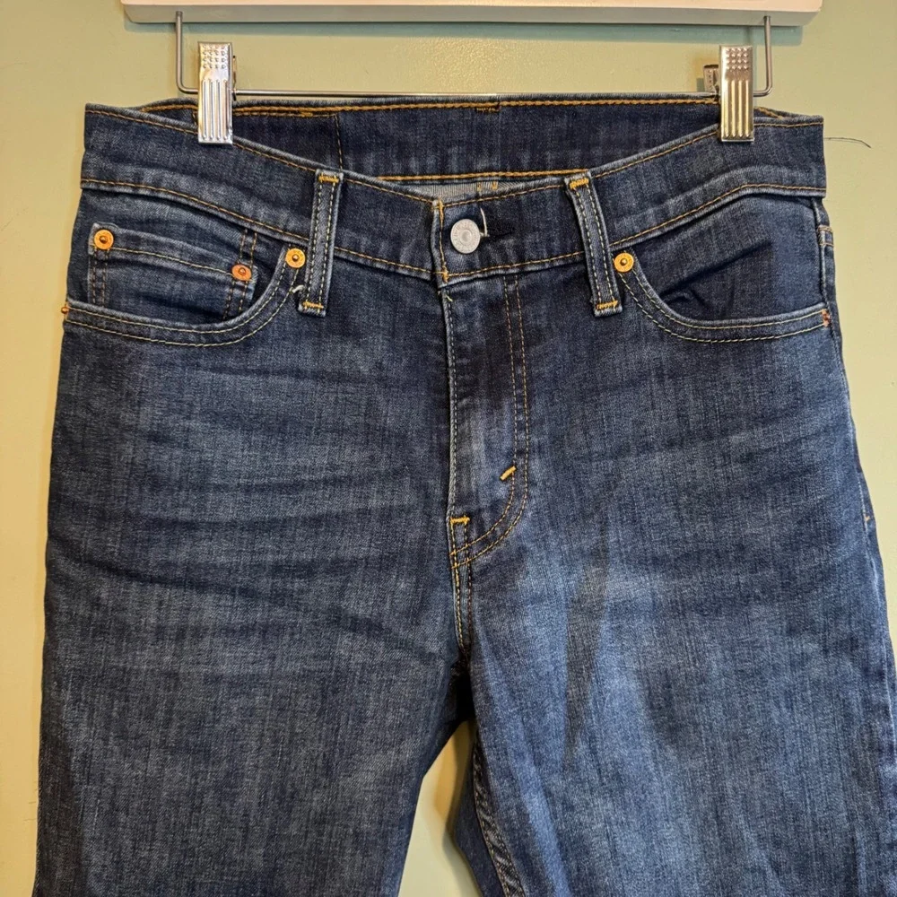Levi's 511 Mens Denim Casual Workwear Dark Wash Straight Jeans‎ Blue Size 30X30